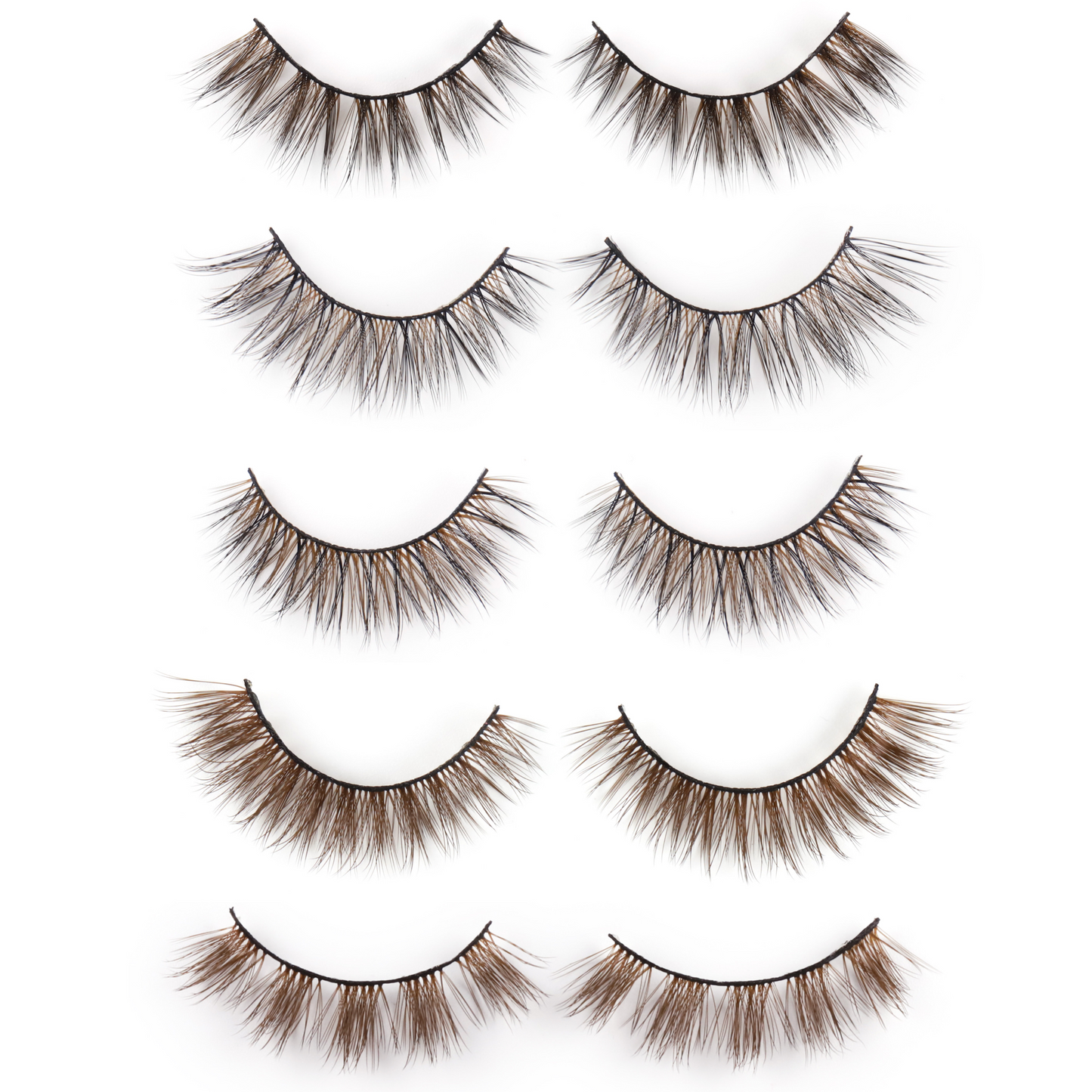 Brown Lashes Set