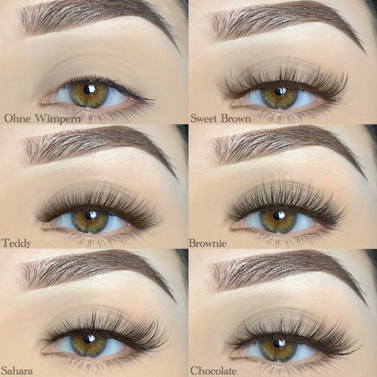 Brown Lashes Set